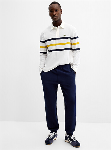 Lacoste Navy/Midnight Blue Piqu&eacute; knit jogger pant for men