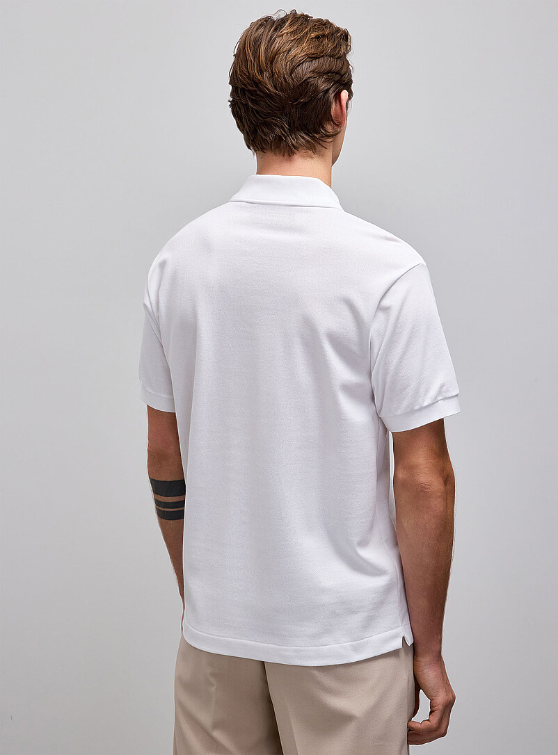 Lacoste Black Piqu&eacute; croc polo <b>Classic fit</b> for men