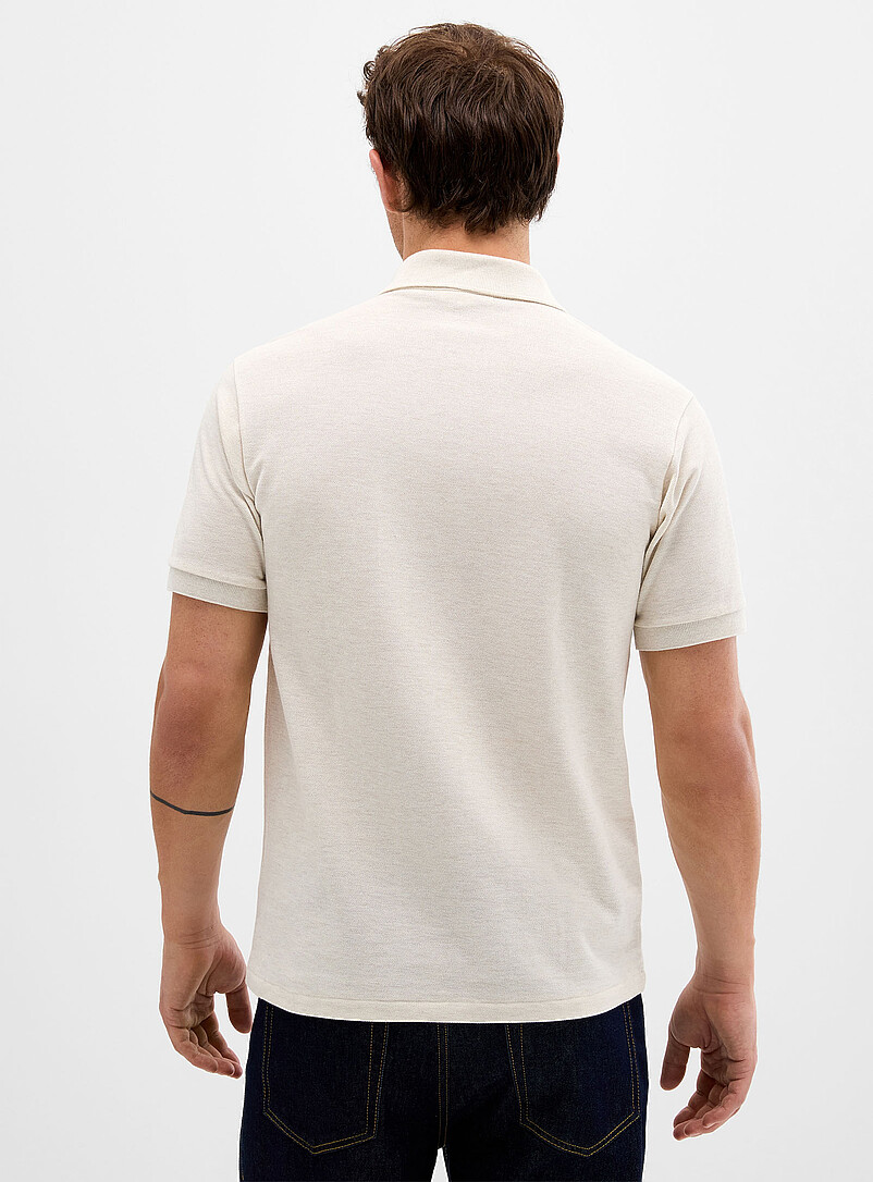 Lacoste Black Piqu&eacute; croc polo <b>Classic fit</b> for men