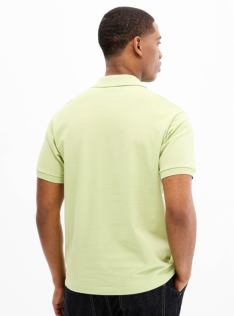 Lacoste Black Piqu&eacute; croc polo <b>Classic fit</b> for men