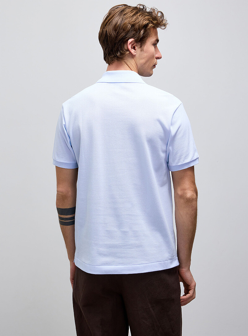 Lacoste: Le polo piqu&eacute; croco <b>Coupe classique</b> Noir pour homme