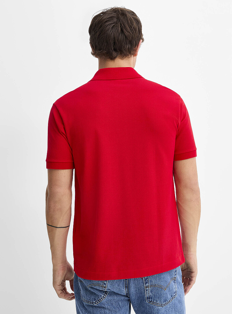 Lacoste: Le polo piqu&eacute; croco <b>Coupe classique</b> Noir pour homme