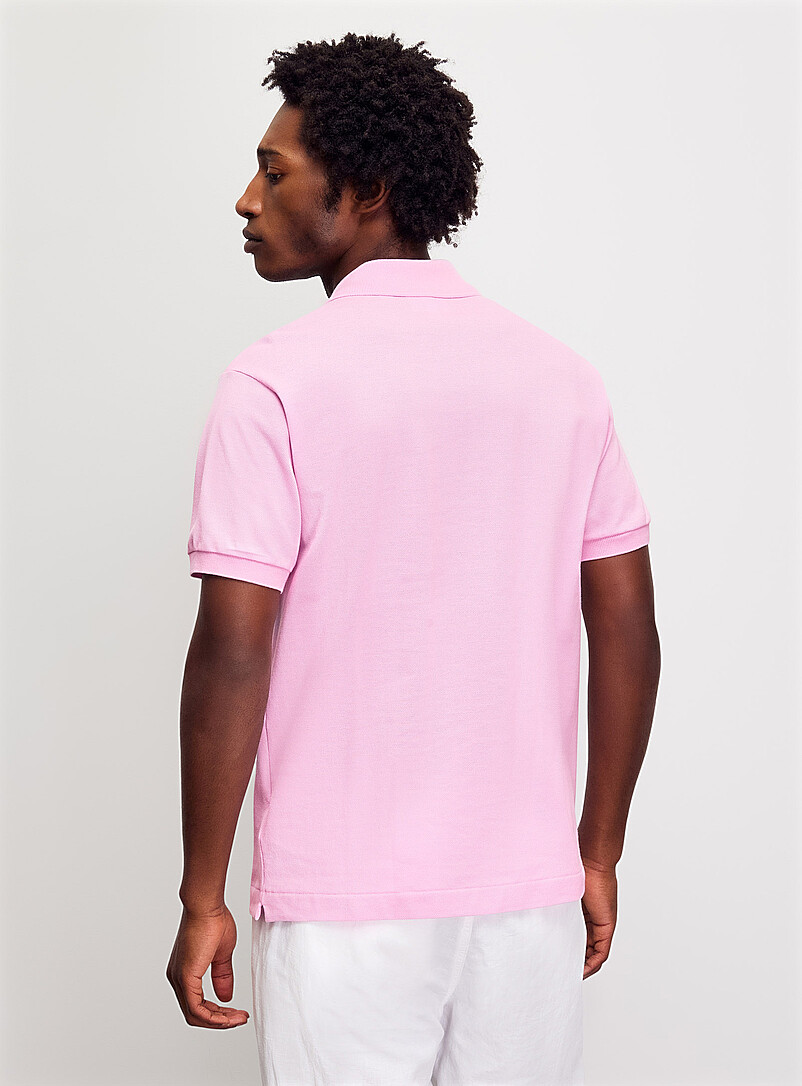 Lacoste Black Piqu&eacute; croc polo <b>Classic fit</b> for men