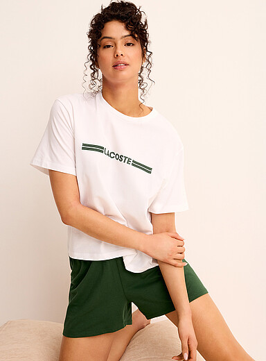 L'ensemble pyjama h&eacute;ritage vert et blanc