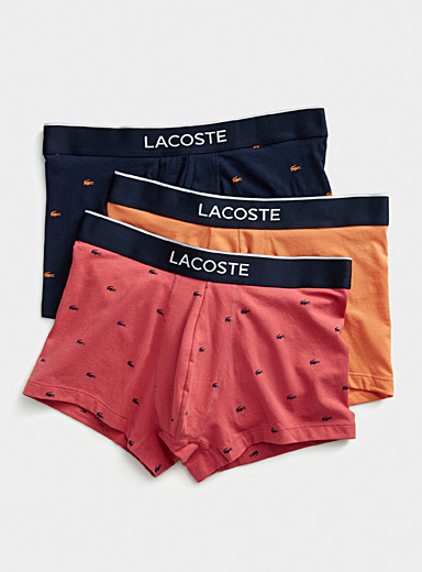 Lacoste 5 Pack Casual Trunks - Black (Orange/Pink/Green/Red/Black