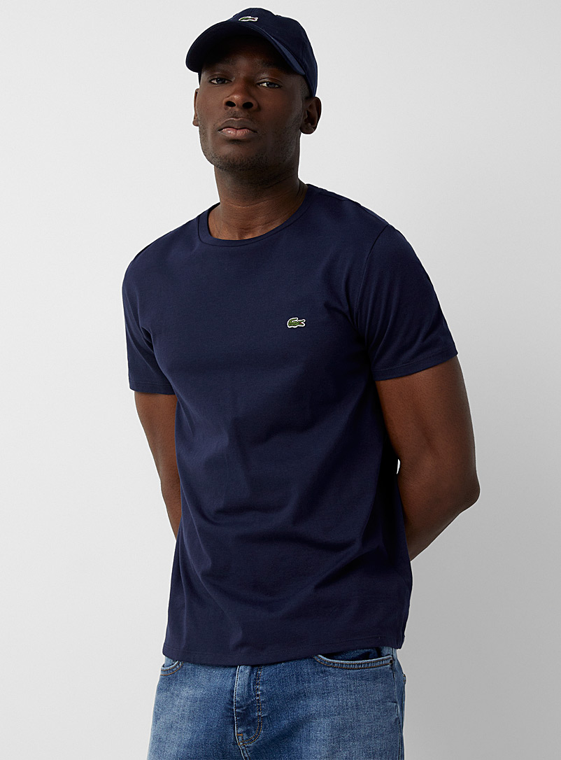 Lacoste Mossy Green Croc crew-neck T-shirt for men