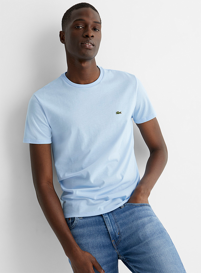 Croc crew-neck T-shirt | Lacoste | Shop Men's Short Sleeve & 3/4 Sleeve ...