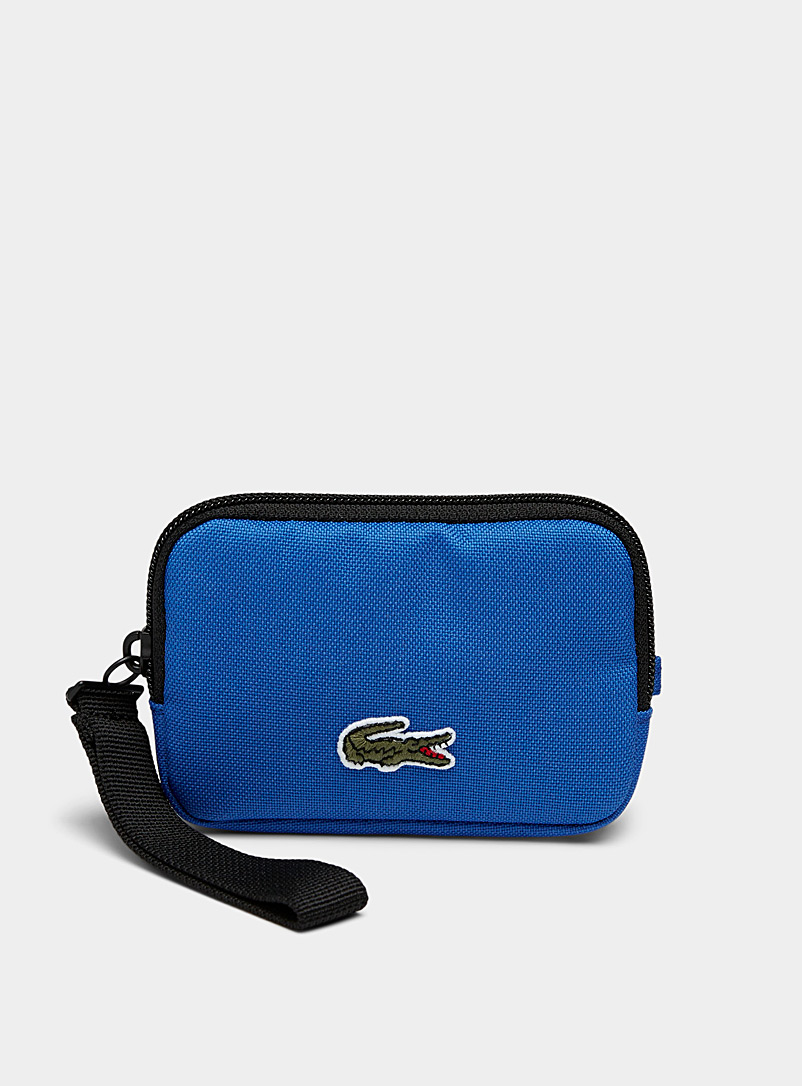 Lacoste Sapphire Blue Colourful mini wallet for men