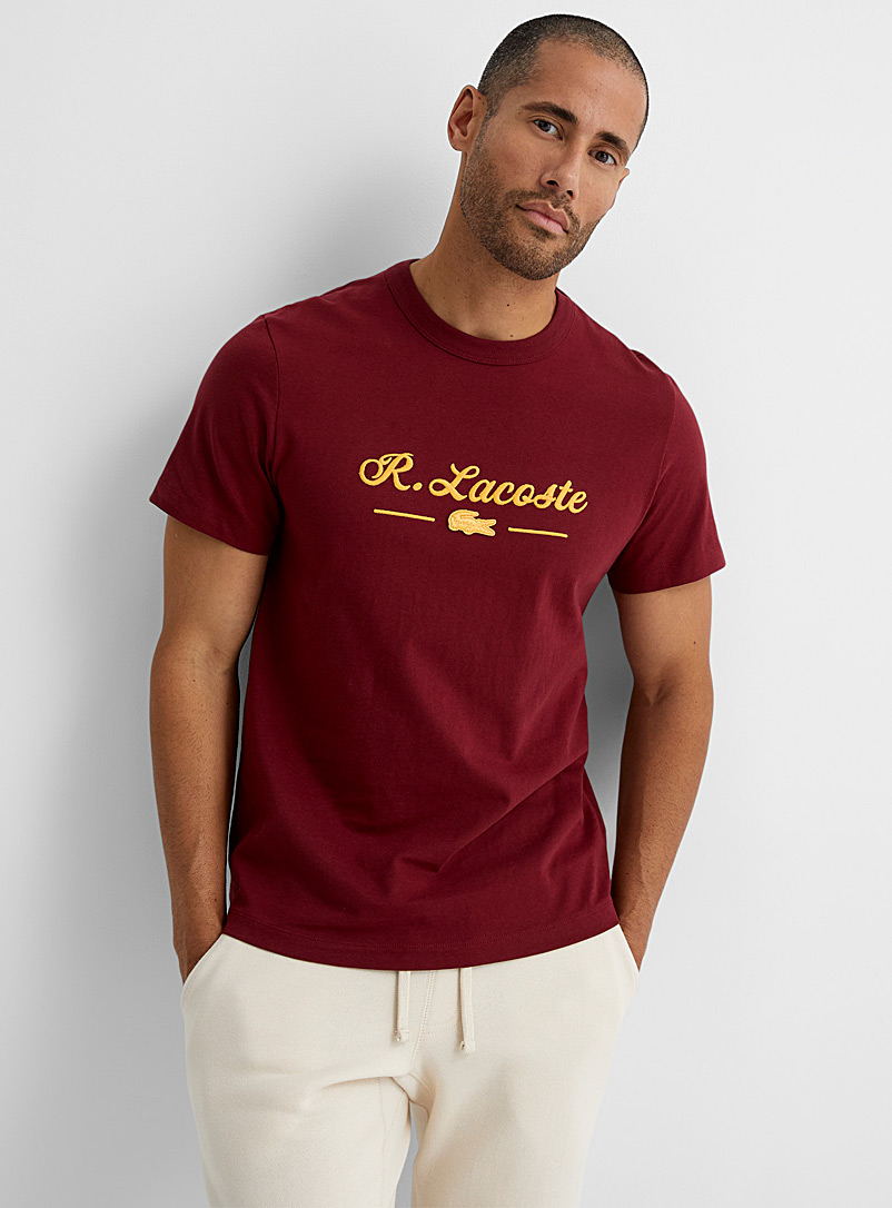 Lacoste Ruby Red René Lacoste T-shirt for men