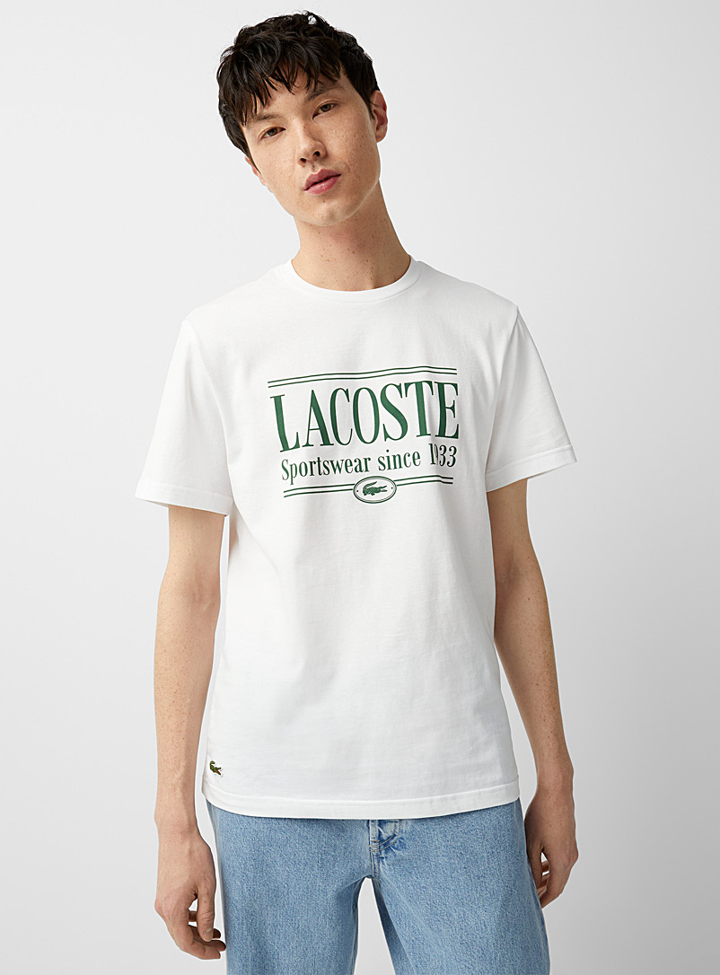 Lacoste: Le t-shirt Sportswear 1933 Blanc pour homme