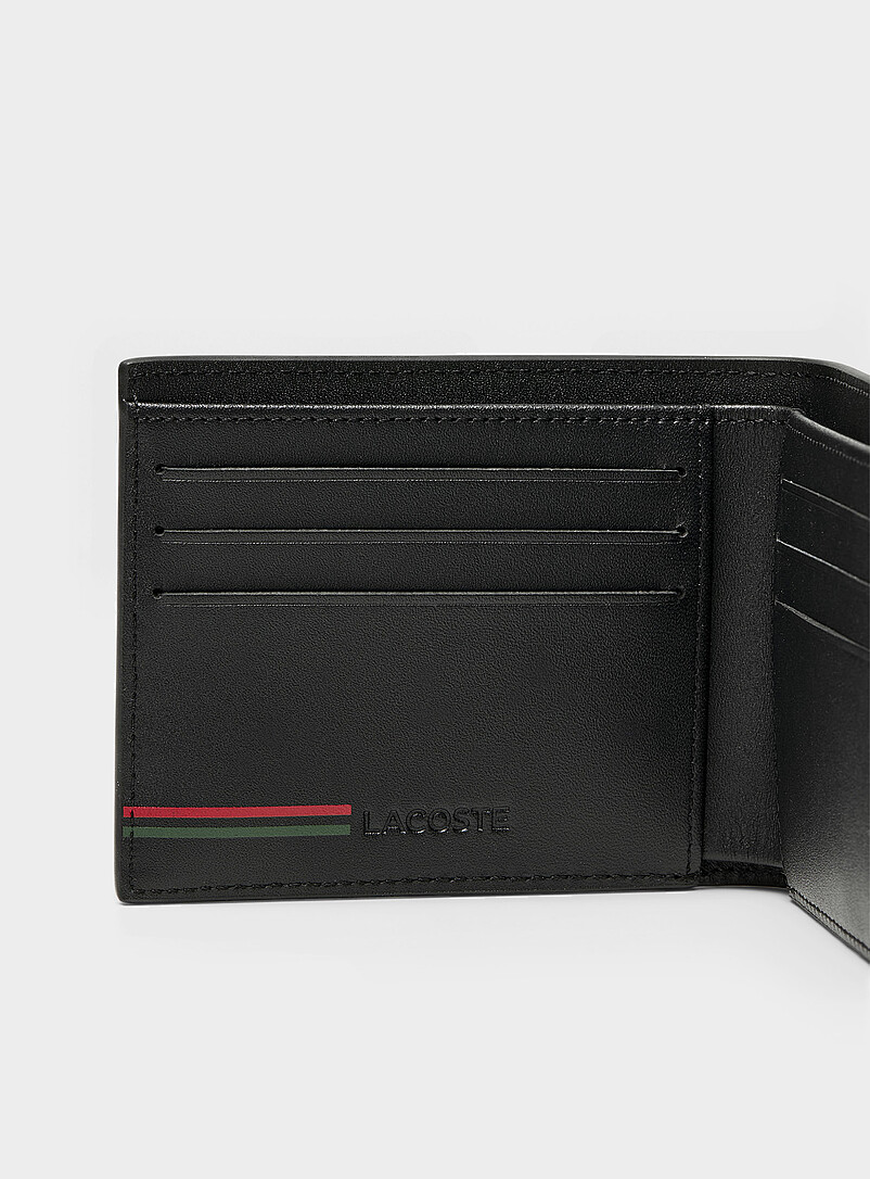 Lacoste: L'ensemble portefeuille et porte-cl&eacute;s tennis Noir pour homme