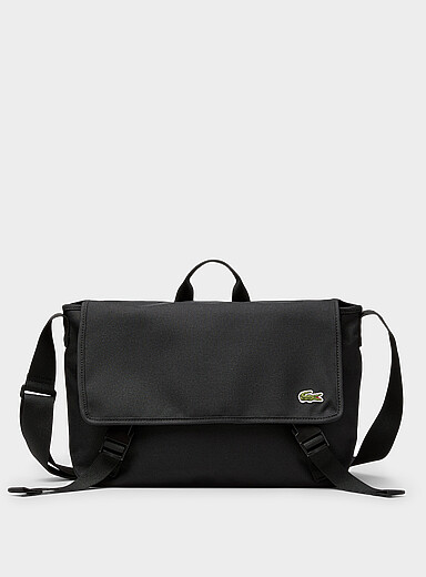 Le sac messager petit logo croco