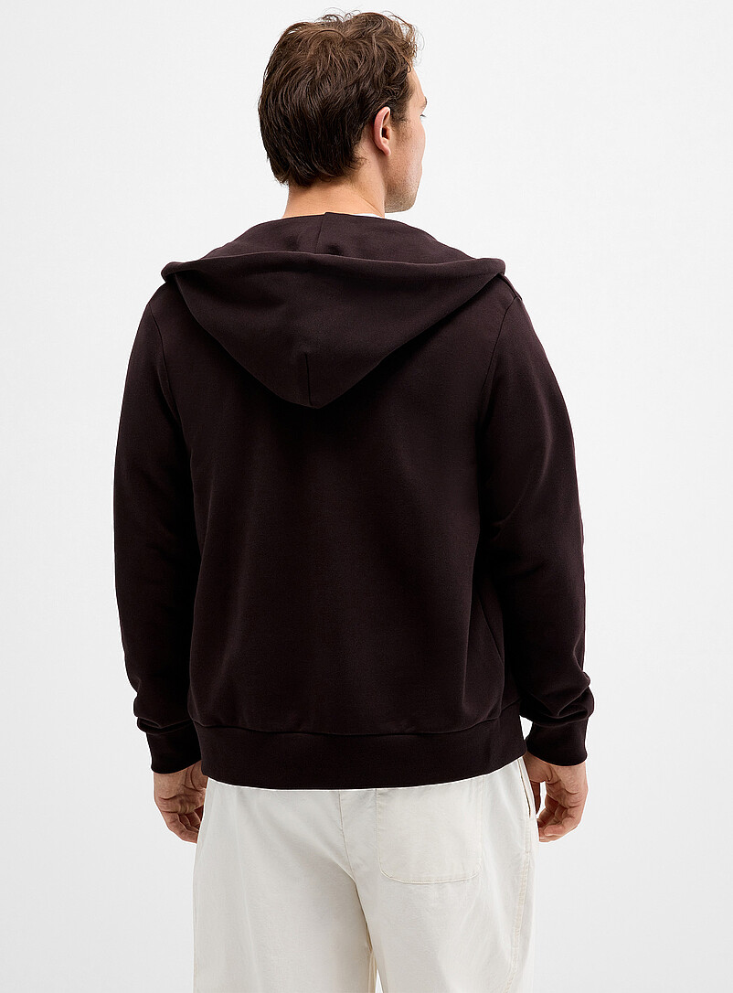 Lacoste: Le kangourou zipp&eacute; logo croco Noir pour homme