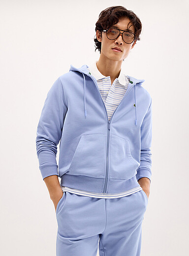 Croc logo zipped hoodie