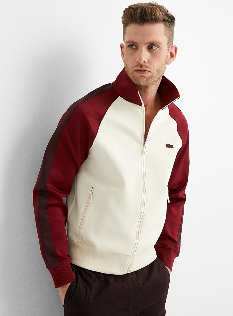 Lacoste Sand Colour block track jacket for men