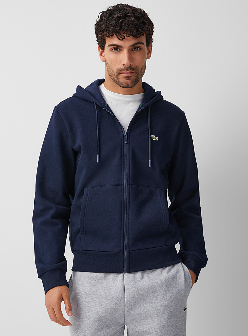 Lacoste Navy/Midnight Blue Croc zip hoodie for men