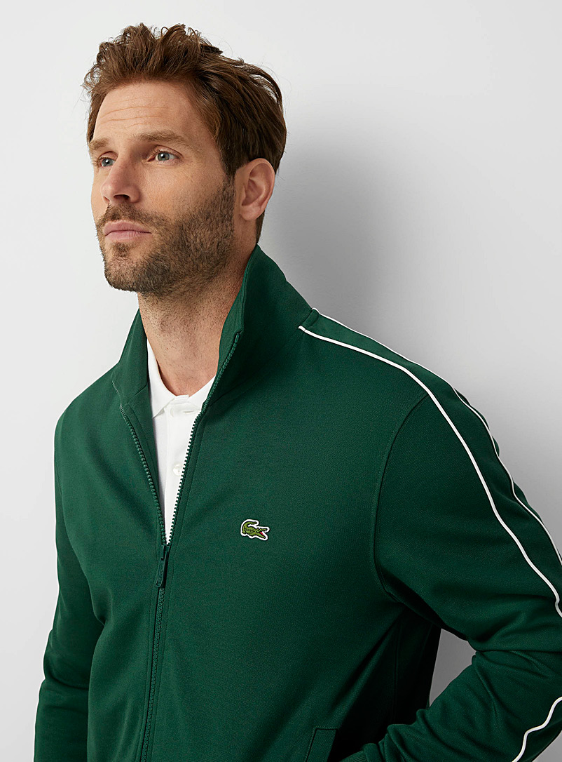 Lacoste: La veste athlétique piquée Vert pour homme