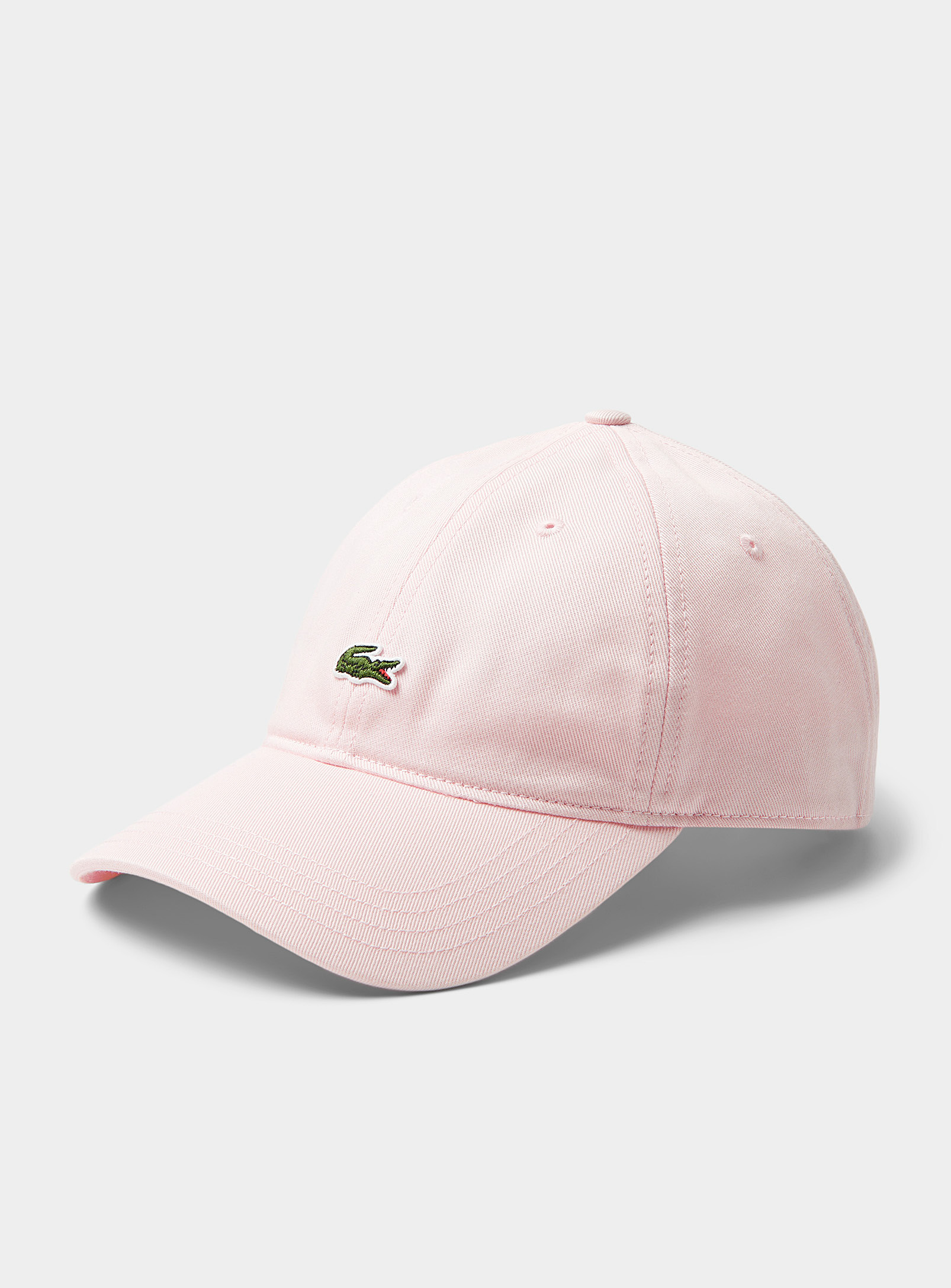 Lacoste Croc Logo Cap In Pink