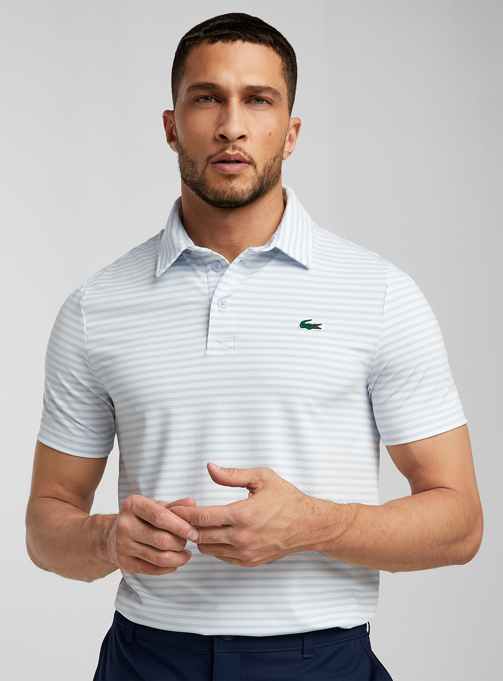 Lacoste - Men's Ultra-soft light-stripe Polo Shirt