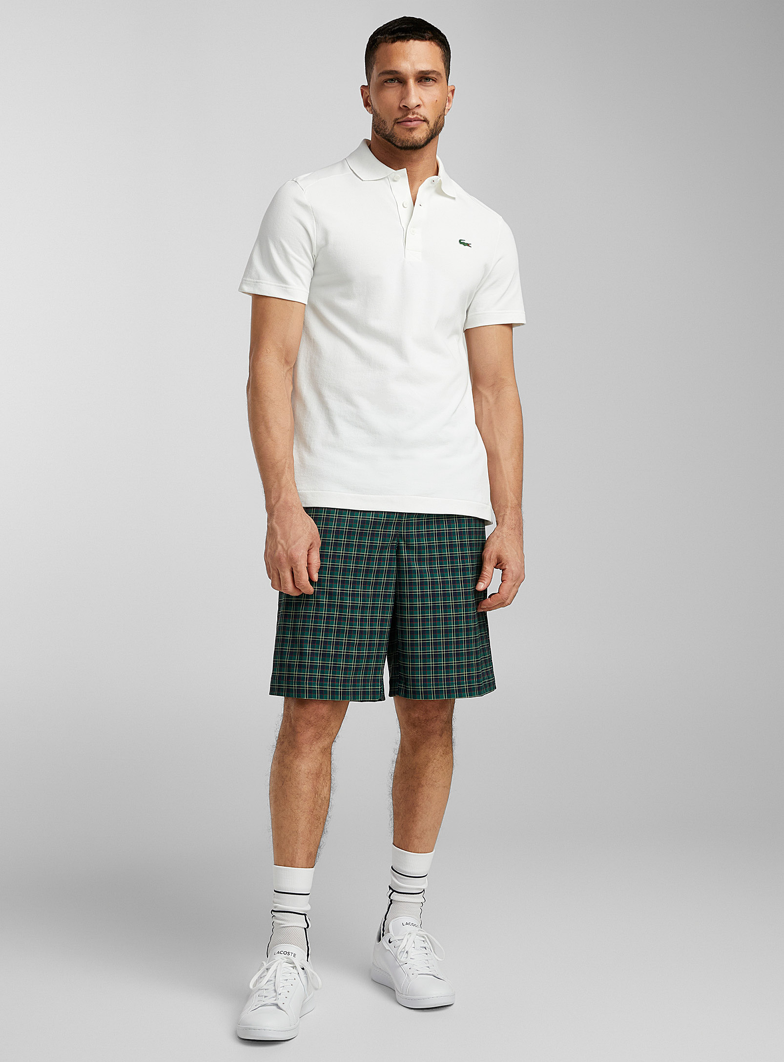 Lacoste - Men's Casual tartan golf short