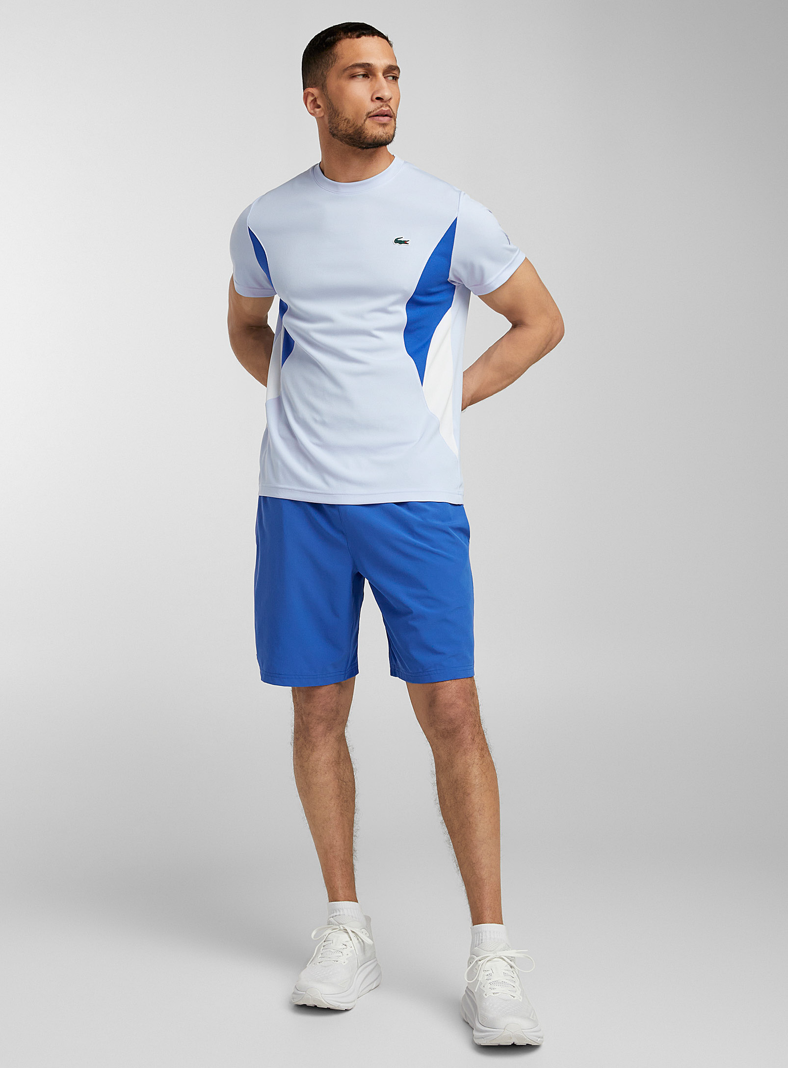 Lacoste - Men's Novak Djokovic cropped blue short
