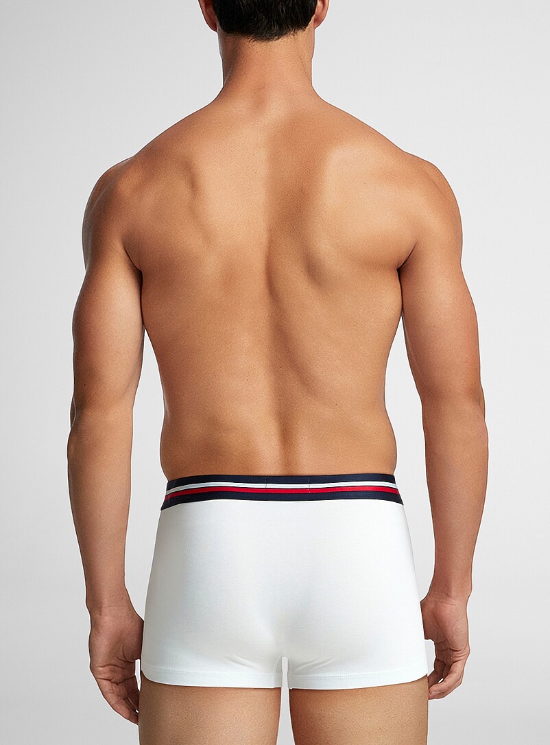 3" retro striped-waist trunk Cotton product image 2