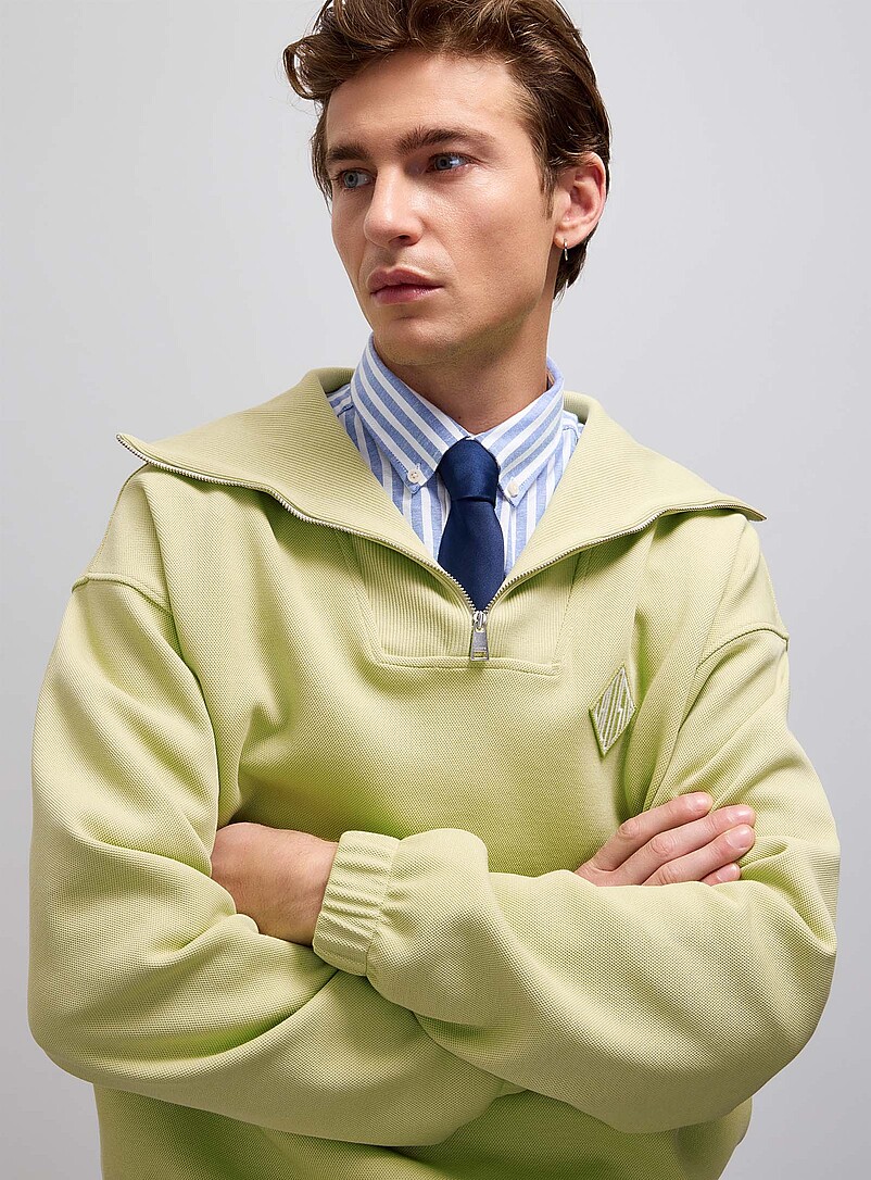 Signature emblem piqué sweatshirt product image 2