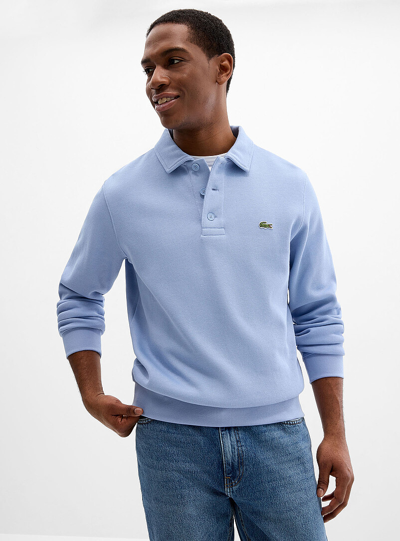 Powder blue polo sweatshirt Classic fit product image (primary)