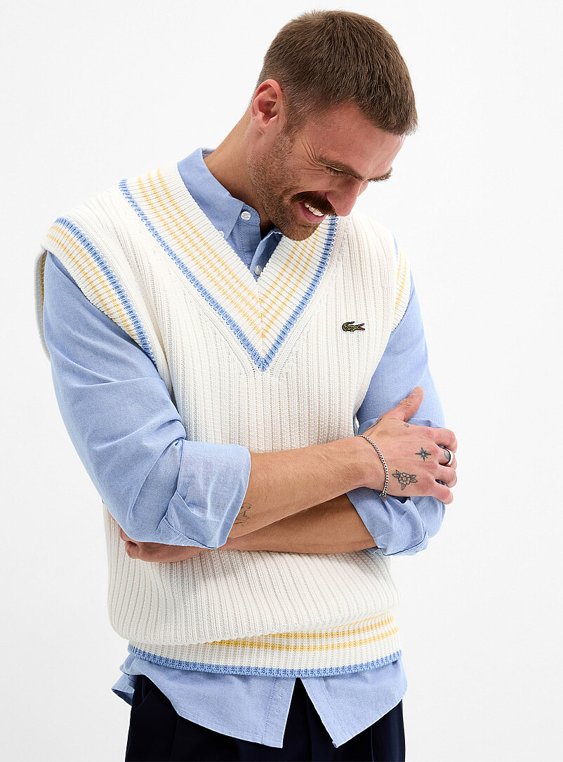 Pastel-Accent Tennis Tank