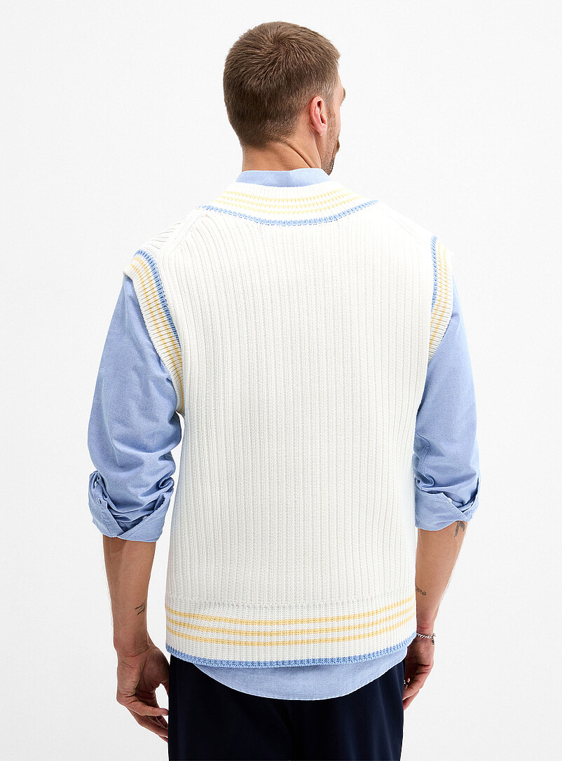 Pastel-accent tennis tank product image 3