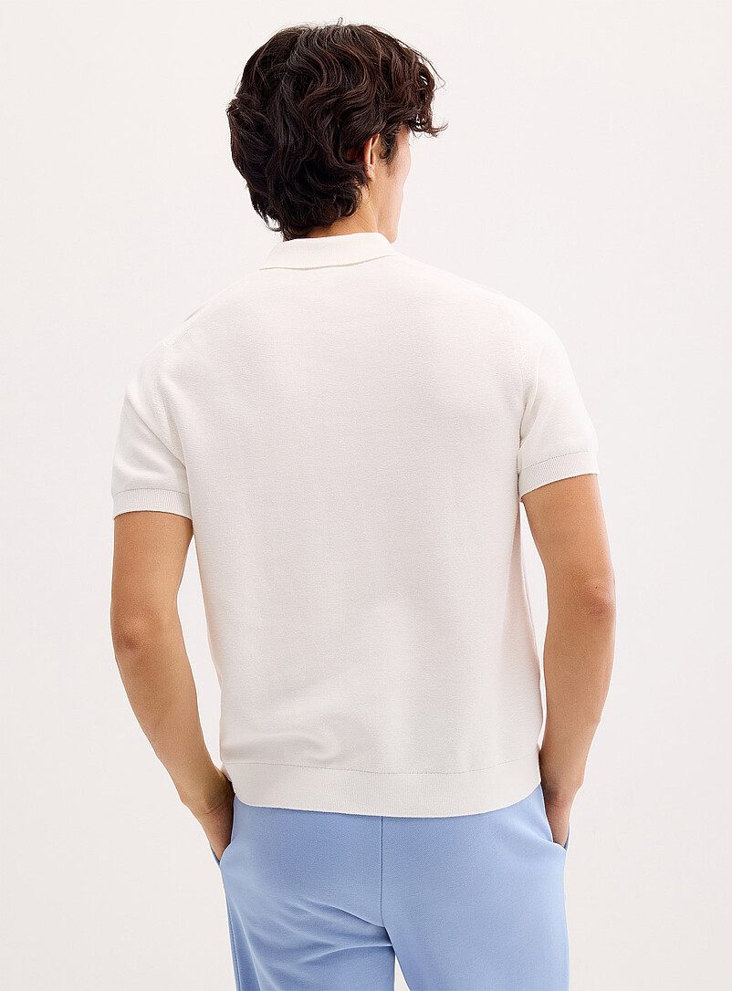 Textured knit polo product image 3