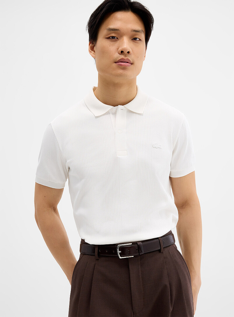 Ribbed block polo product image (primary)