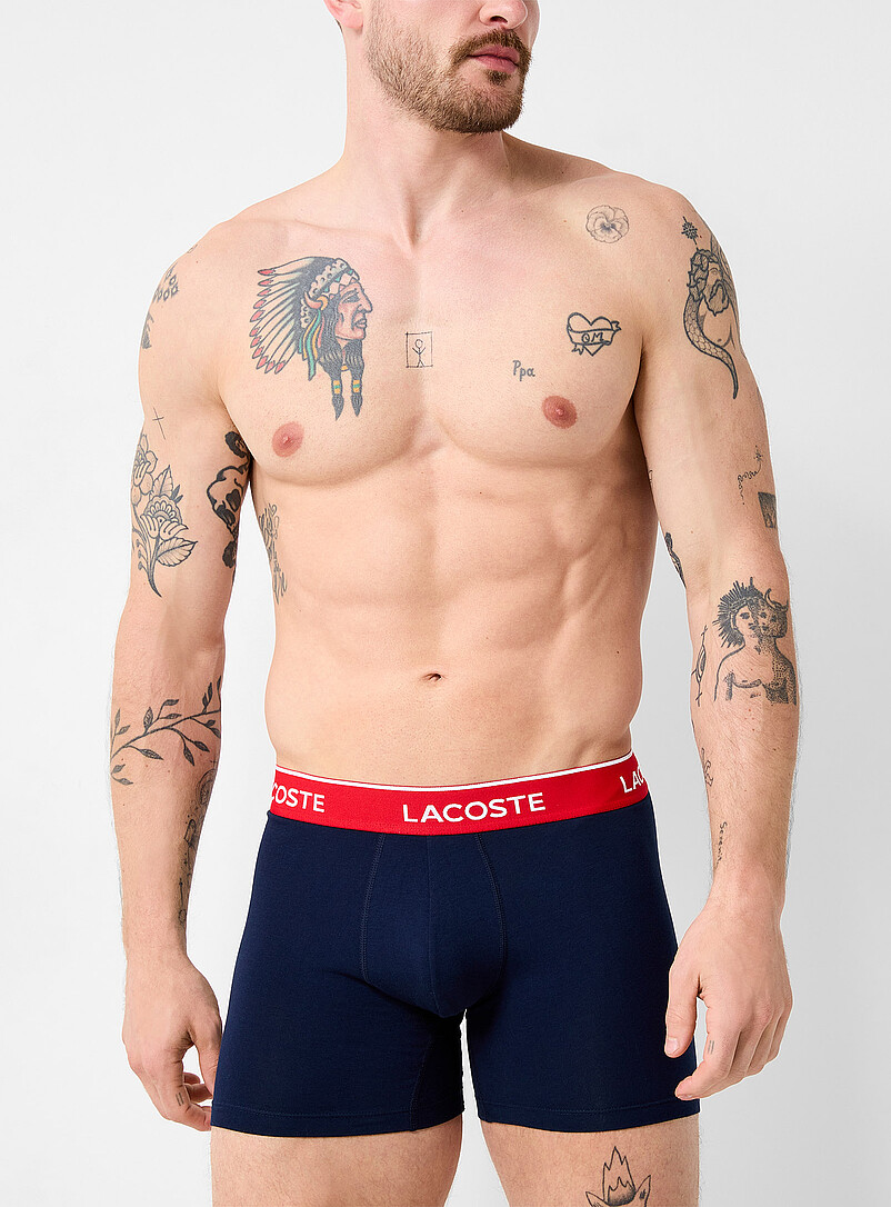 5" white-logo comfort boxer briefs Cotton Stretch 3-pack product image 2