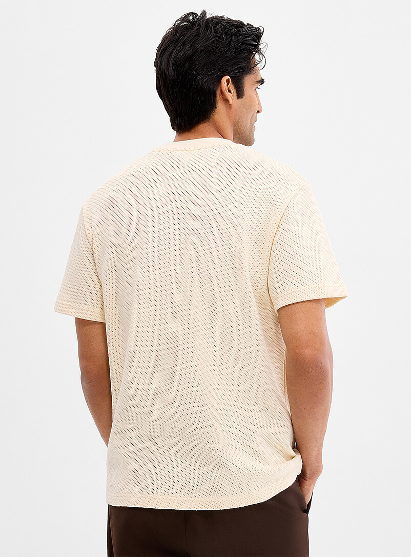 Openwork dot knit T-shirt product image 3