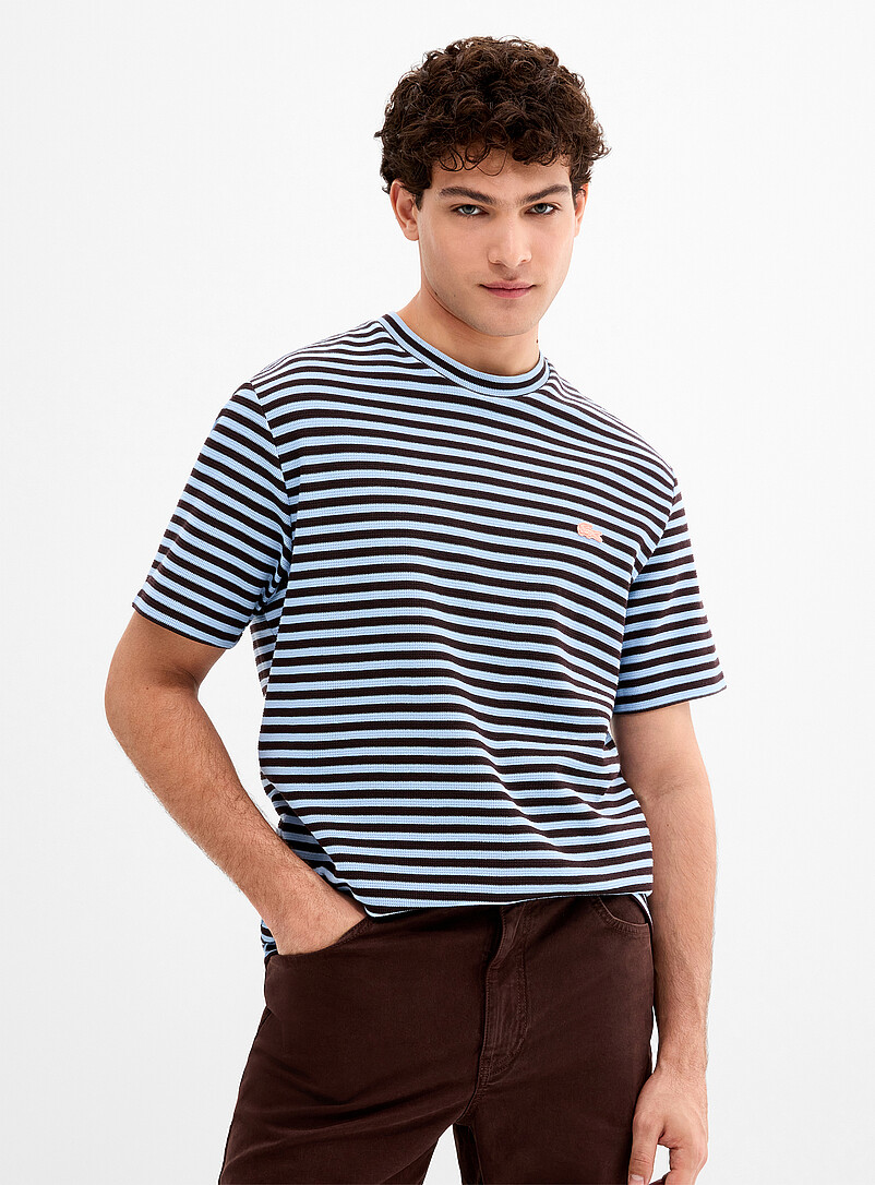 Twin-stripe knit T-shirt product image 2