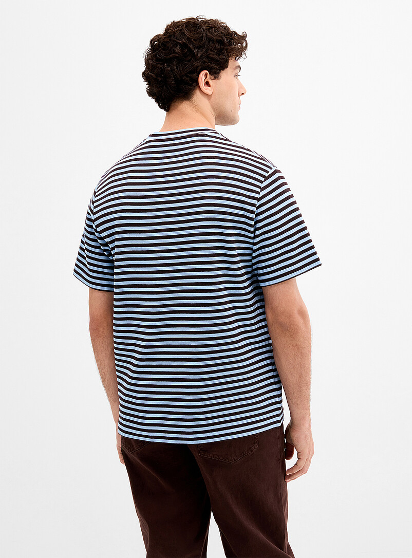 Twin-stripe knit T-shirt product image 3