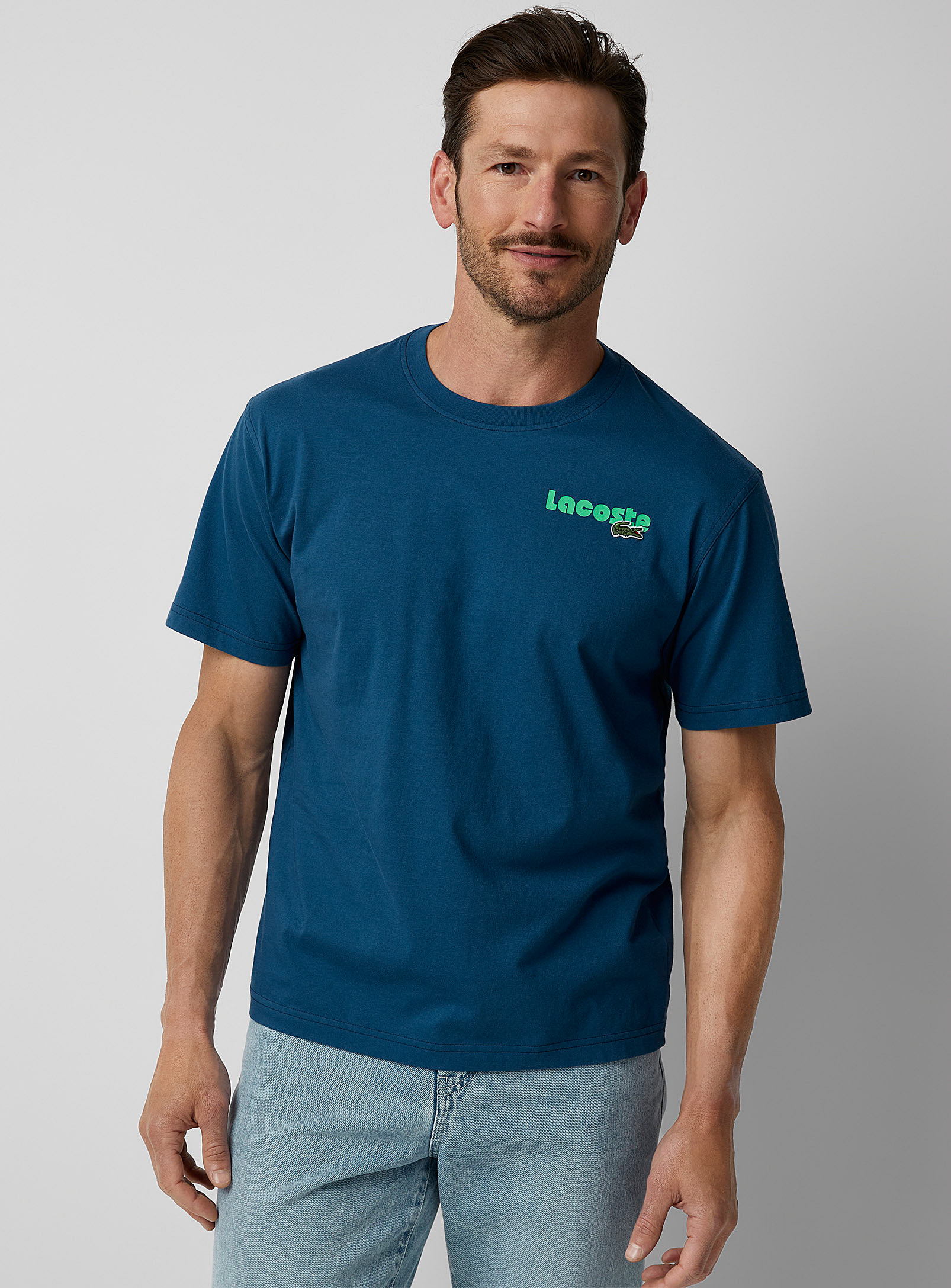 Lacoste - Men's Croc typographic logo T-shirt