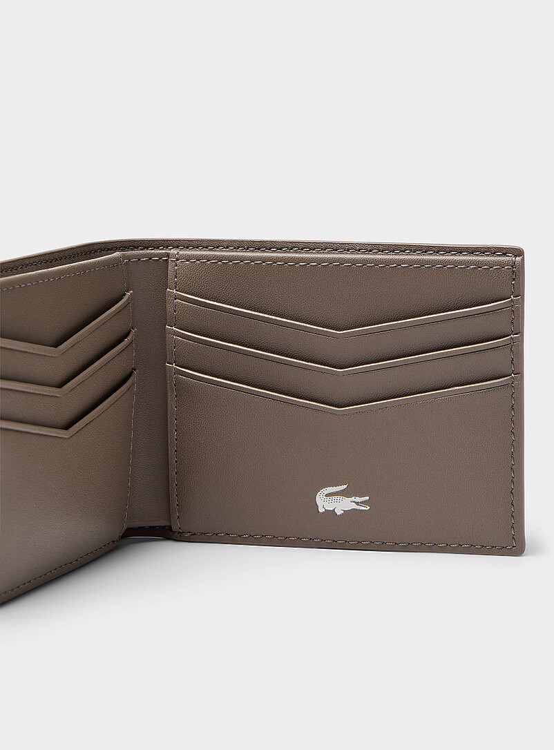 Printed logo pebbled leather wallet product image 2