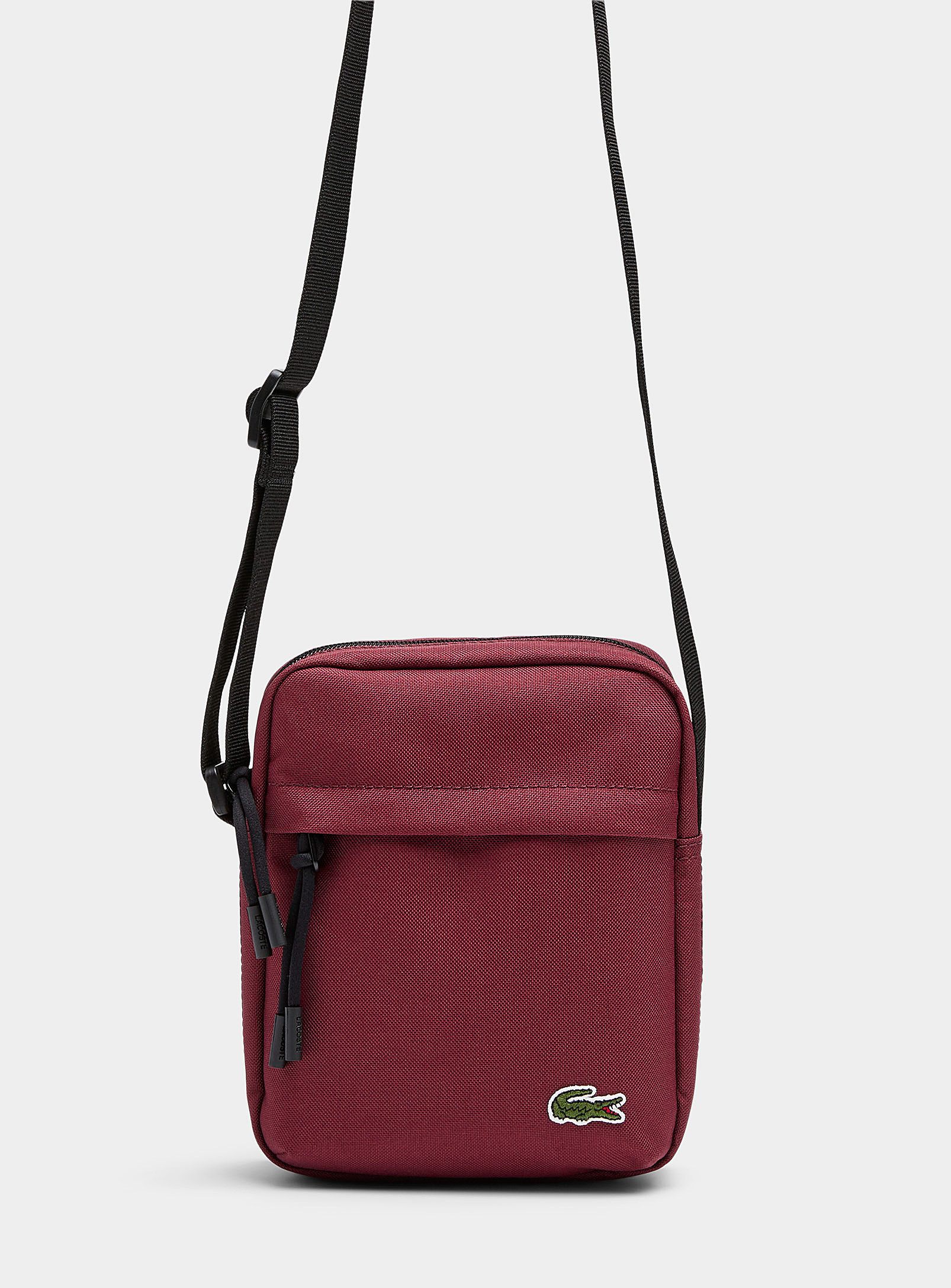 Lacoste Neocroc Shoulder Bag In Ruby/vermilion