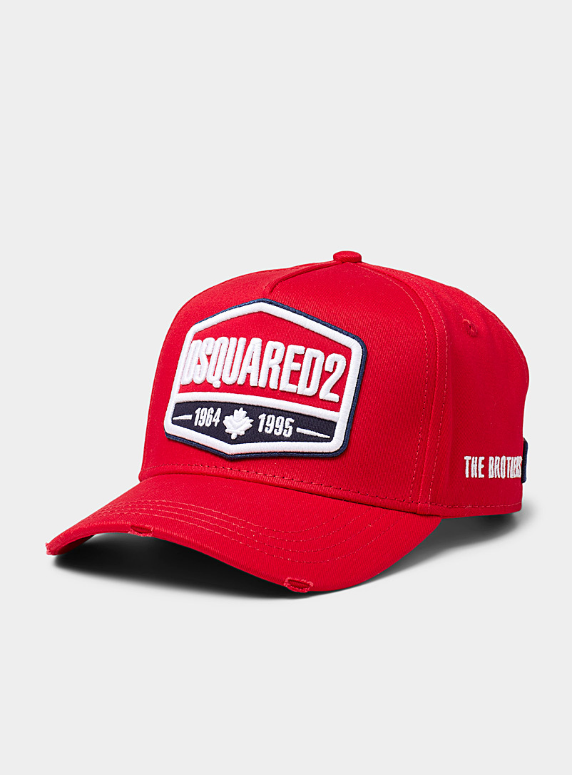 Dsquared2 Red Original patch cap for men