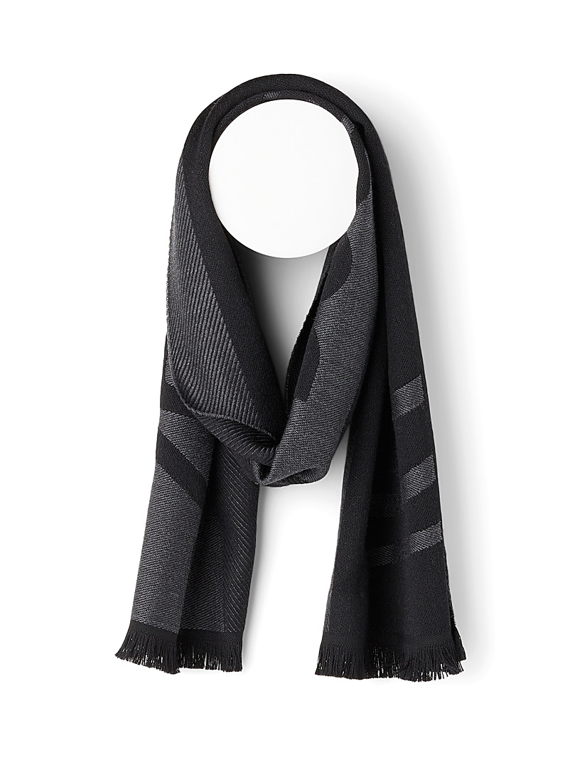 Dsquared2 Grey 164 monochrome scarf for men