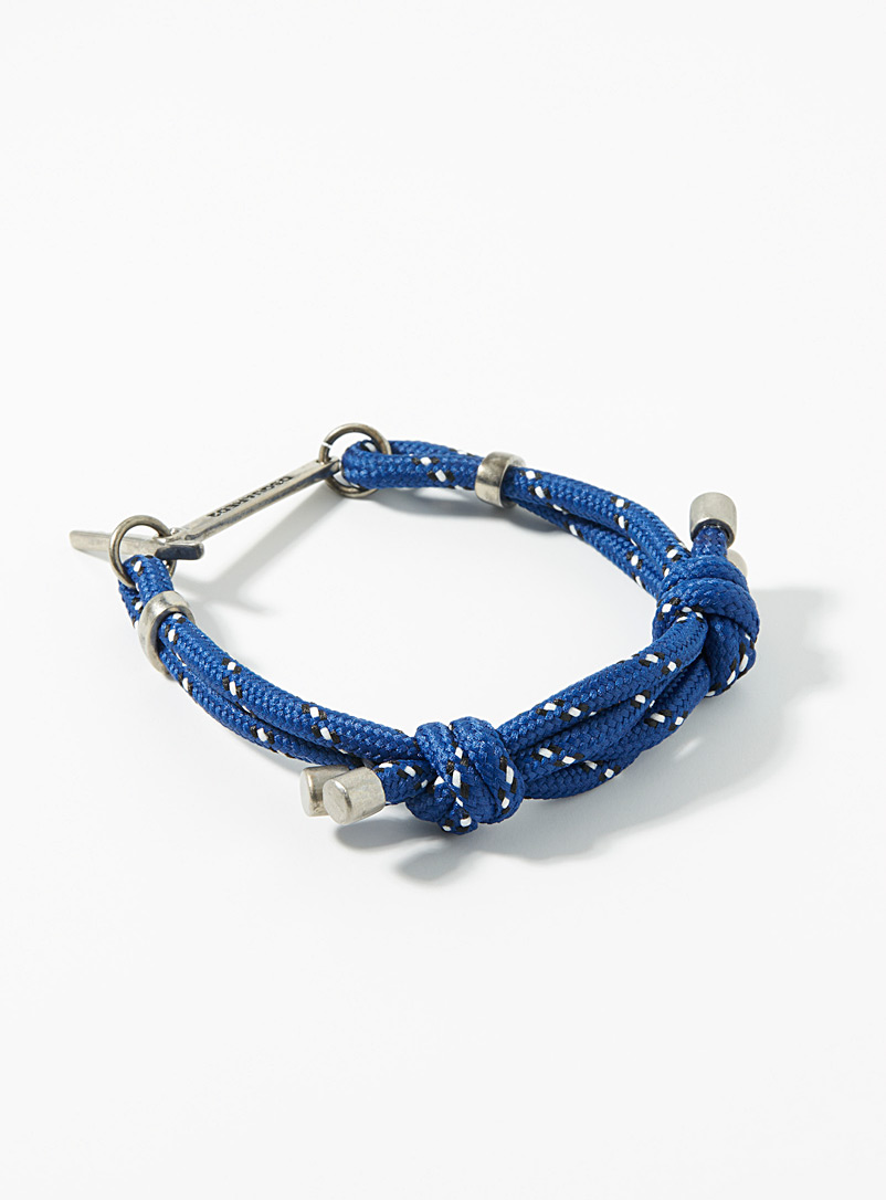 Dsquared2 Blue Knotted rope bracelet for men