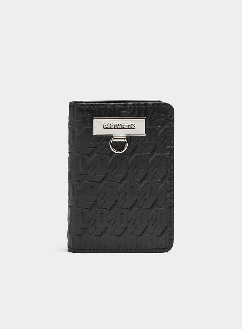 Dsquared2 Black Chained2 folded wallet for men