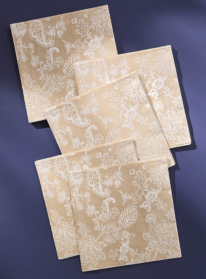 Tapestry effect paper napkins 16.5 x 16.5 cm. Pack of 25. | Simons ...
