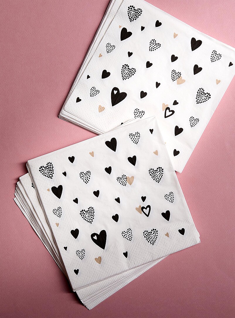 Segnaposto A Cuore Rosa E Bianco - 25 Pezzi, Cartoncino 10x8 Cm Aperto, 10x4 Cm Montato