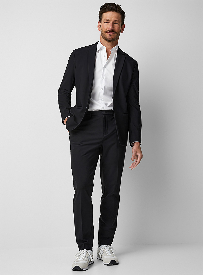Le 31 Black Ultra-stretch performance pant Seoul fit - Tapered Innovation collection for men