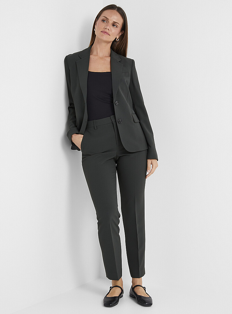 Fashion Slim Slimming Suit Pants Thin Casual Pants Cropped Pants Women