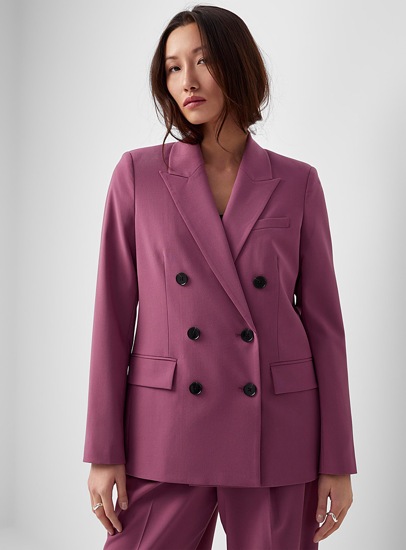  Elegant Double Breasted Blazer for Women Notched