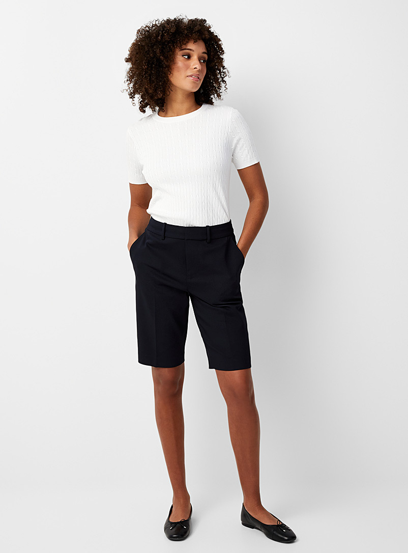 Short Femme Été En Lin Et Coton, Shorts Plage Amples Avec Poches Et Cordon Réglable - Confortable Et Décontracté