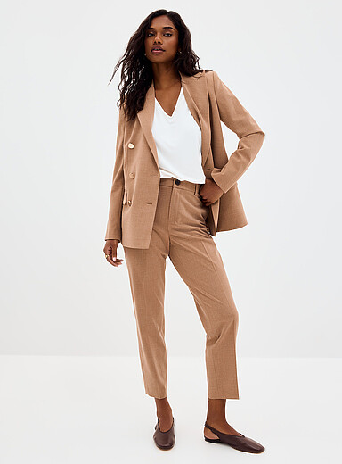 Contemporaine Honey/Camel Stretch ankle pant <b>Fit: Slim leg, high rise</b> for women
